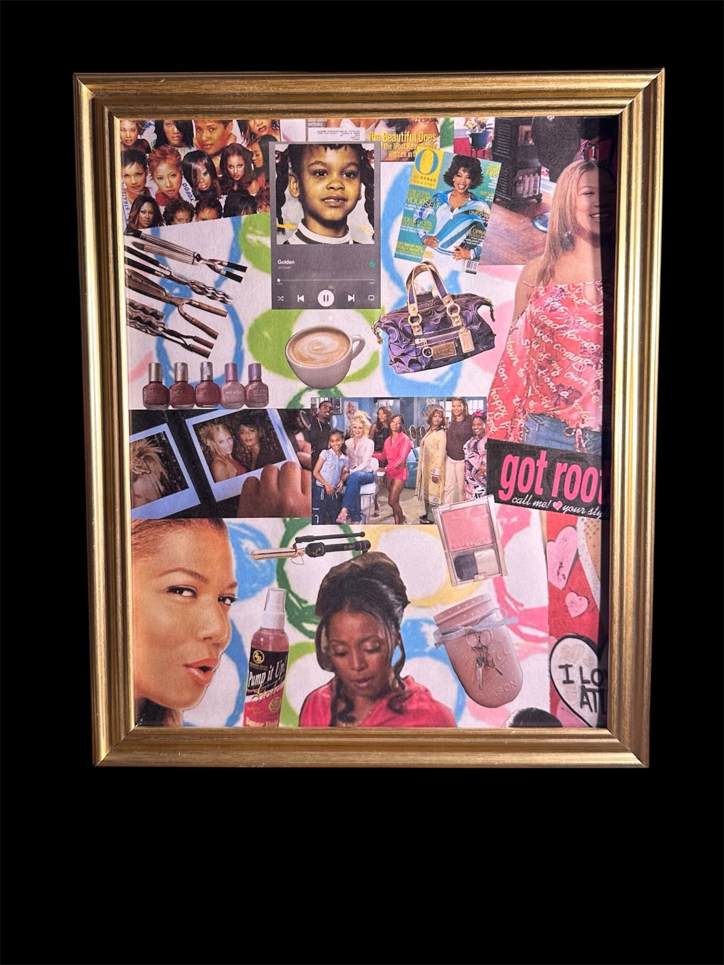 “I’ll Holla” Beauty Shop Collage 8x10 in  (Framed)