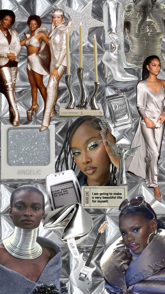 Silver Afro-Futurism Digital Print